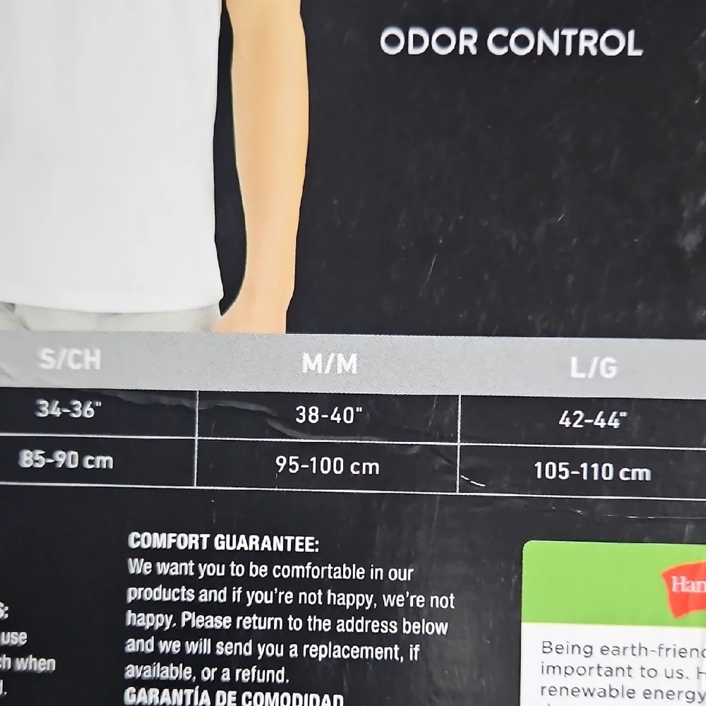 Hanes Premium Black Comfort Fit Cotton Crew Undershirts New Medium